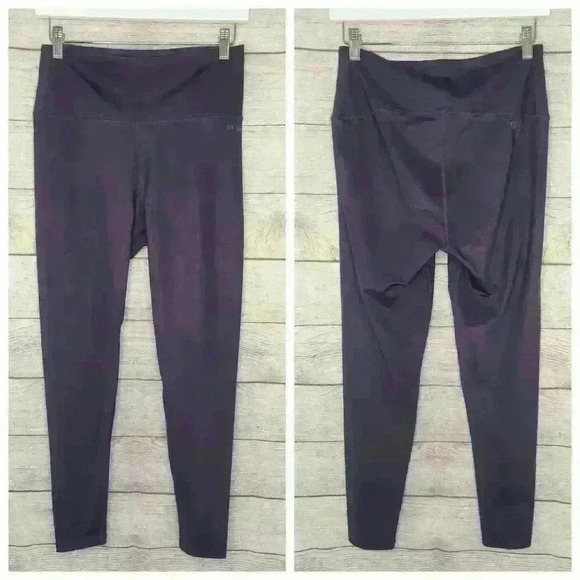 AR 33 women's high waisted compression leggings deep purple size large - Picture 2 of 7